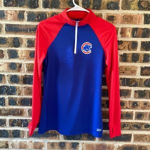 Chicago cubs quarter zip long-sleeved athletic top, Women’s Small